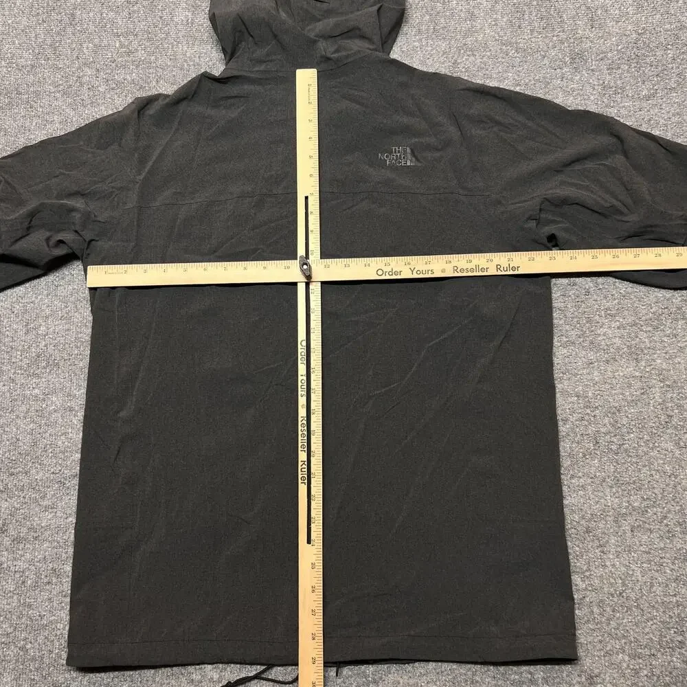 The North Face Jacket Mens Large Gray HyVent 2.5L Hooded Softshell Waterproof